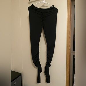 Ruched / Stacked Leg Tie Waist Leggings